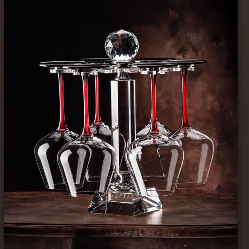 Load image into Gallery viewer, [9 in 1] Wine Accessories Gift Box Luxury 360° Rotating Crystal Hand Blown Wine Decanter with wine glasses and rack
