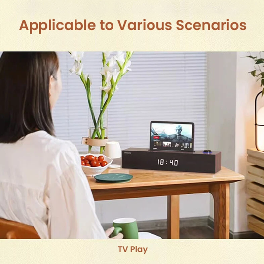 [SPA3809][Phone Stand] Philips Speaker Bluetooth 5.3 USB Dual Connection Methods Strip Shape - Polar Tech Australia