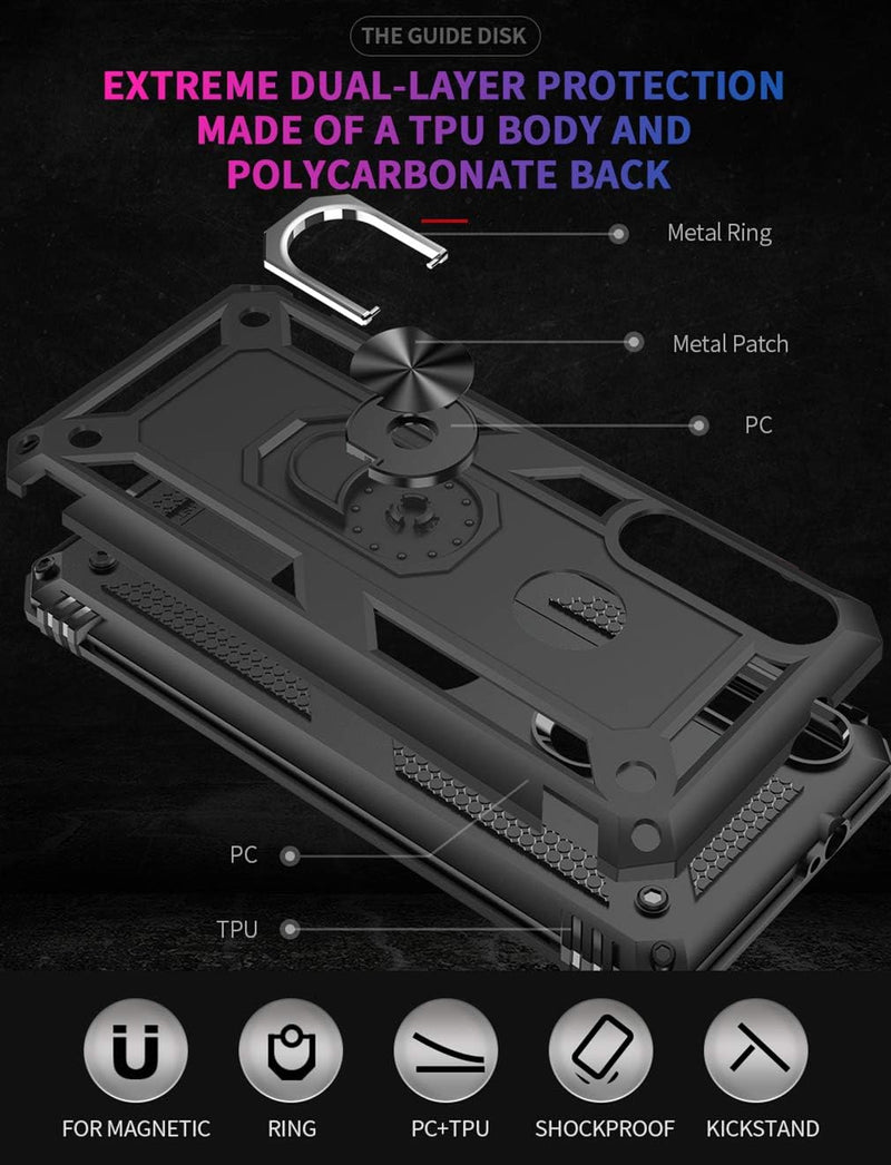 Cargue la imagen en el visor de la galería, [Magnetic Ring Kickstand] Motorola Moto G Fast - Shield Shockproof Rugged Heavy Duty Case - Polar Tech Australia
