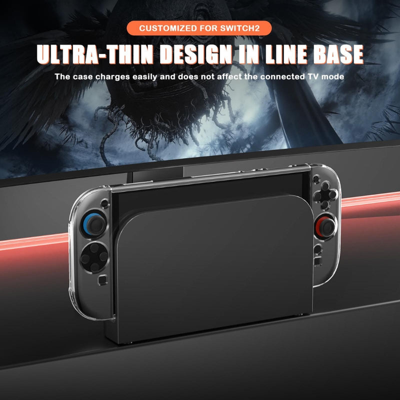 Chargez l'image dans la visionneuse de la galerie, Nintendo Switch 2 - Crystal Shell Case Split Gamepad Transparent Protective Cover
