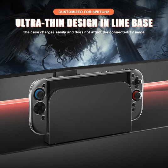 Nintendo Switch 2 - Crystal Shell Case Split Gamepad Transparent Protective Cover