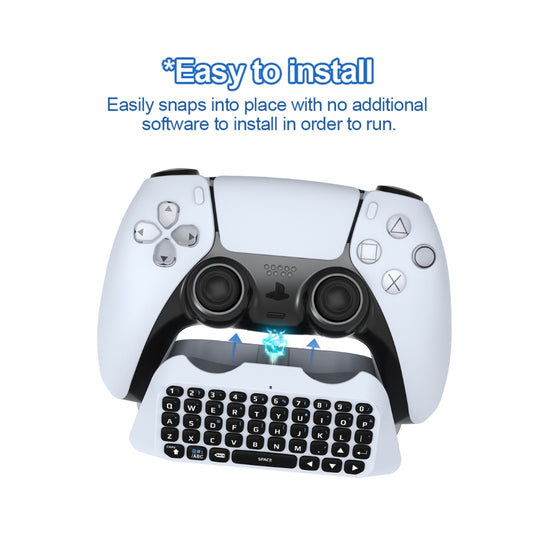PS5 Keyboard 2.4G Wireless Chatpad for PS5 Controller (Controller not Included)