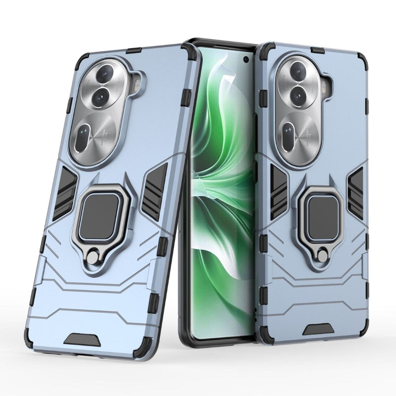 Cargue la imagen en el visor de la galería, OPPO Reno11 Pro 5G (CPH2607) - Heavy Duty Armor Case With Ring Holder Stand - Polar Tech Australia
