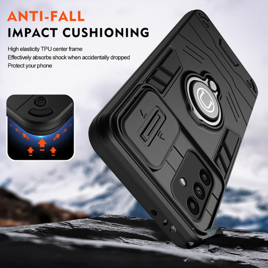 Samsung Galaxy A57 (SM-A576) - Sliding Camshield TPU + PC Phone Case with Holder - Polar Tech Australia