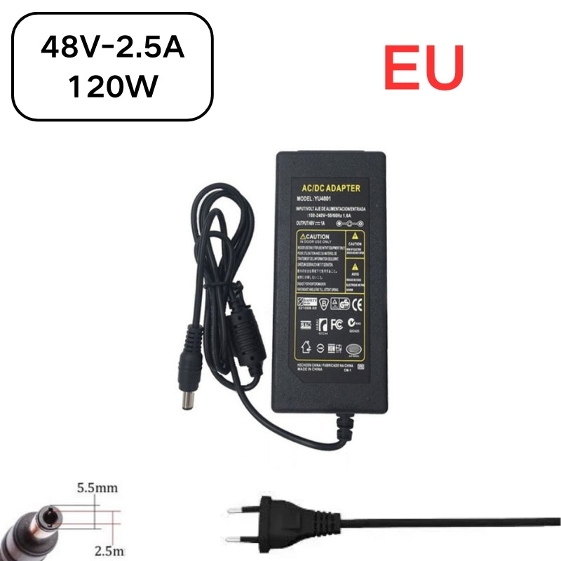 Load image into Gallery viewer, [48V-2.5A][5.5x2.5] Universal Computer/Monitor/CCTV POE Switch - Power Supply Adapter Wall Charger - Polar Tech Australia
