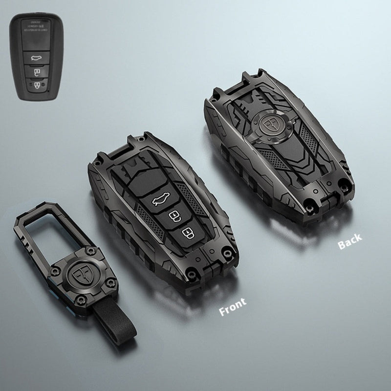 Load image into Gallery viewer, Toyota Heavy-Duty Mecha Car Key Fob Case Cover For Venza, RAV4 Prime, Land Cruiser, Fortuner, Grand Highlander, Corolla Cross, Hilux
