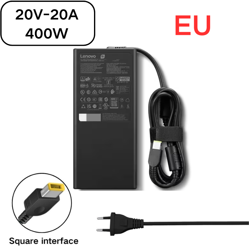 Cargue la imagen en el visor de la galería, [20V-16.5A/330W][Yellow Square Slim Tip] Lenovo Legion Pro 7 16IAX10H Series - Laptop AC Power Supply Adapter Charger
