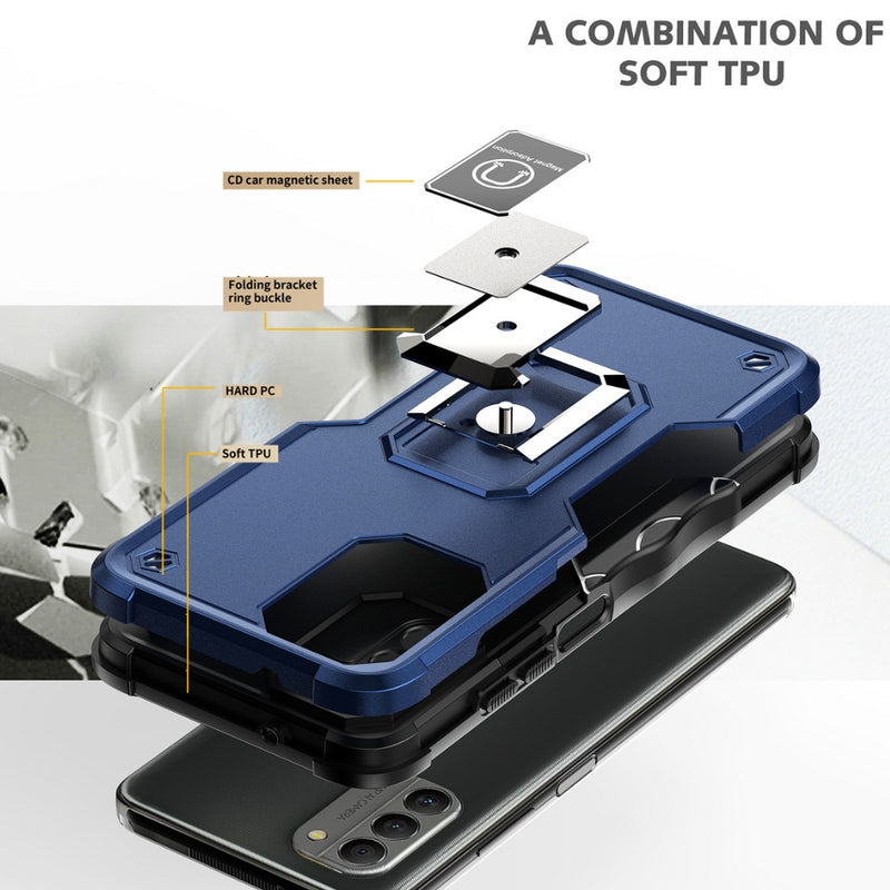 Load image into Gallery viewer, Nokia X100 - Non-slip Shockproof Armor Phone Case with Ring Holder
