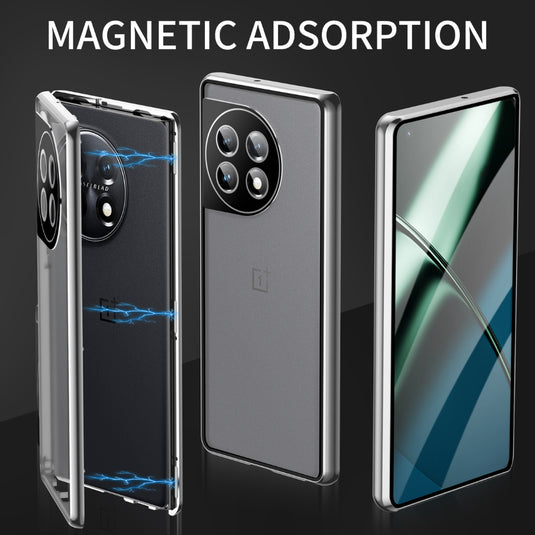 OnePlus 12 - Magnetic HD Tempered Glass Phone Case
