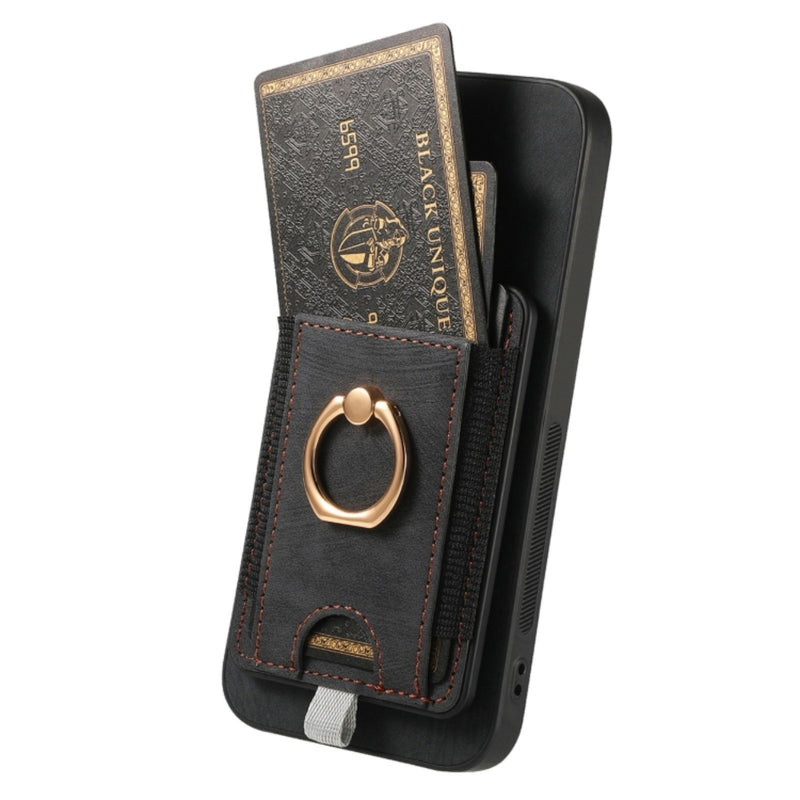 Cargue la imagen en el visor de la galería, OPPO A38 4G/A18 4G - Retro Splitable Magnetic Card Bag Leather Phone Case - Polar Tech Australia
