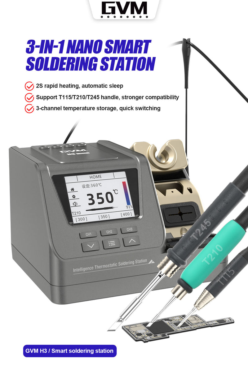 Load image into Gallery viewer, [H3] GVM 3-in-1 Smart Soldering Station - Polar Tech Australia
