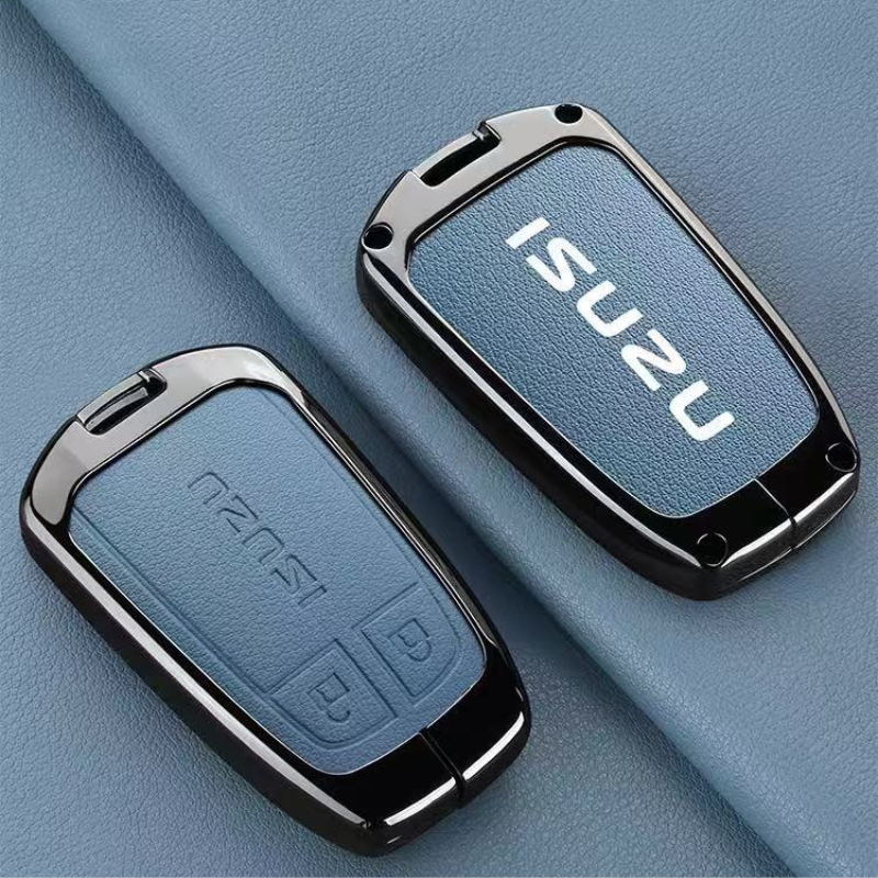 Cargue la imagen en el visor de la galería, Isuzu Aluminum Alloy Shockproof Car Key Case Cover for D-Max, MU-X, Lingtuo, Ruimai
