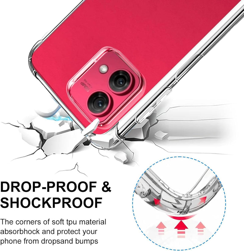 Chargez l&#39;image dans la visionneuse de la galerie, Motorola Moto G84 5G - AirPillow Cushion Transparent Soft Clear TPU Four Corners Protective Case - Polar Tech Australia
