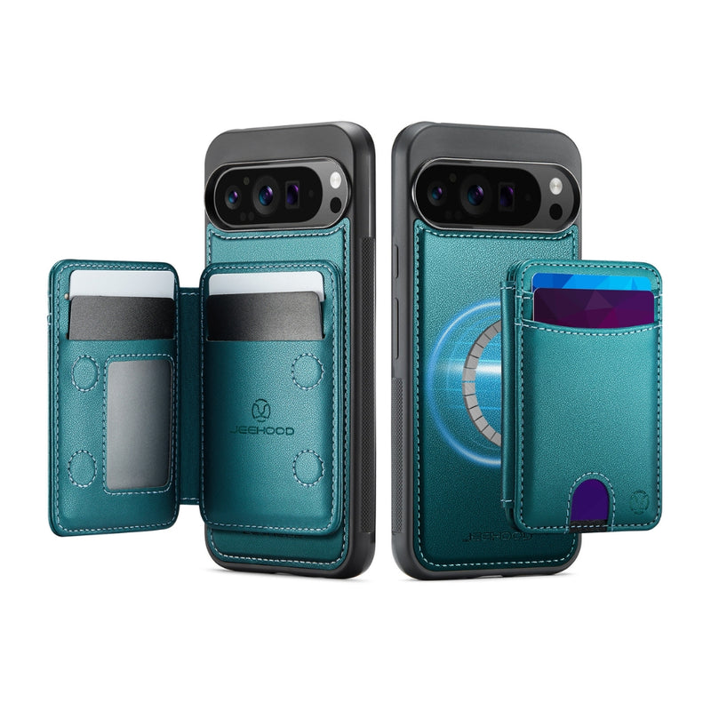 Cargue la imagen en el visor de la galería, Google Pixel 11 / 11 Pro - Flip Card Bag MagSafe Split RFID Leather Phone Case
