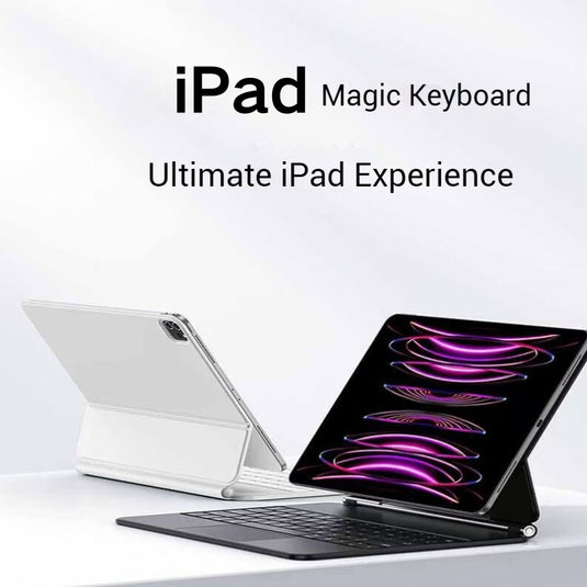 [With Touchpad][Magic Keybord] Apple iPad Pro 13-inch 7th Gen (2024) Smart Multi-Touch Trackpad Magnetic Wireless Keyboard Case With RGB Backlit - Polar Tech Australia