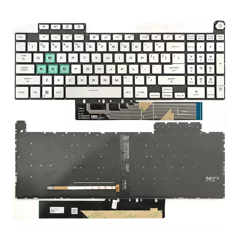 Cargue la imagen en el visor de la galería, ASUS TUF Gaming A15 F15 FA507 FX507 FX507R A17 FA707 F17 FX707 &amp; TUF Dash F15 FX517 Series - Laptop Keyboard With Backlit US Layout
