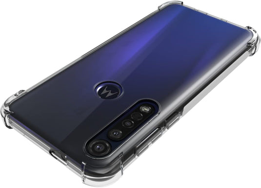 Motorola Moto G8 Plus - AirPillow Cushion Transparent Soft Clear TPU Four Corners Protective Case - Polar Tech Australia