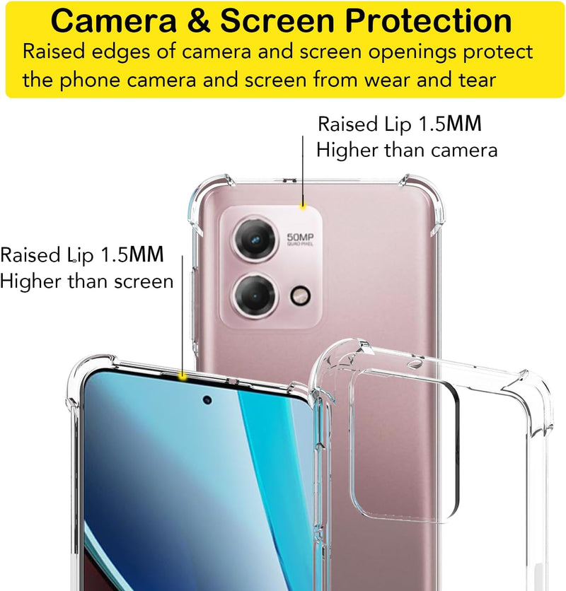 Chargez l&#39;image dans la visionneuse de la galerie, Motorola Moto G Stylus 2023 - AirPillow Cushion Transparent Soft Clear TPU Four Corners Protective Case - Polar Tech Australia
