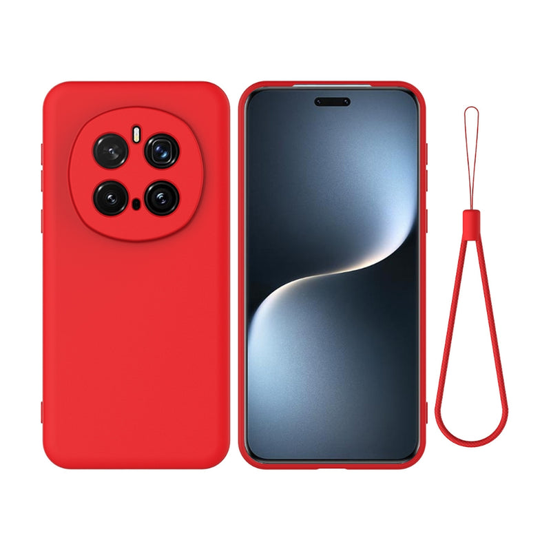 Cargue la imagen en el visor de la galería, Honor Magic7 (PTP-AN00) - Solid Color Liquid Silicone Dropproof Full Coverage Phone Case
