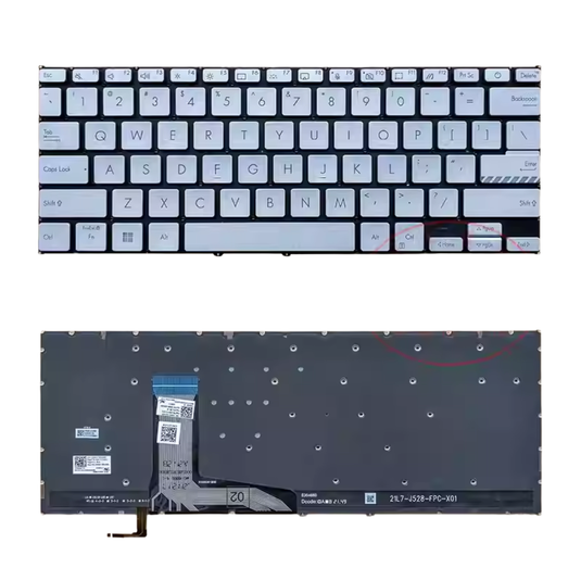 ASUS Vivobook X1404 X1404Z ZA1235 14" 14.0 Inch Series - Laptop Keyboard With Backlit US English Layout - Polar Tech Australia