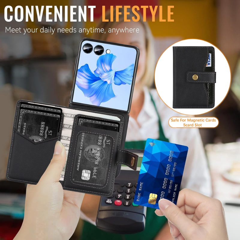 Cargue la imagen en el visor de la galería, Samsung Galaxy Z Flip8 5G - MagSafe Magnetic Wallet Phone Case with Side Card Holder

