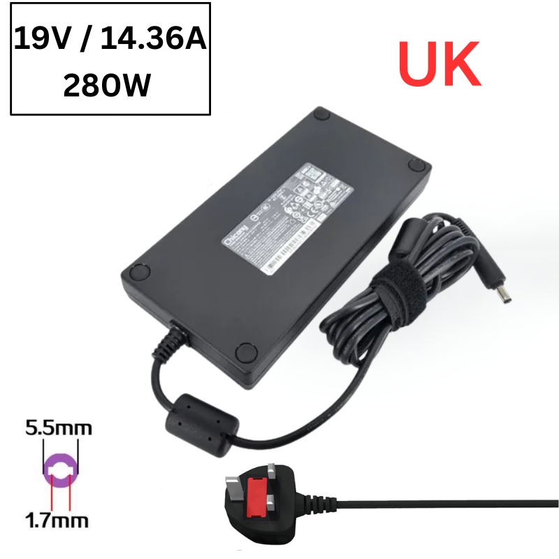 Load image into Gallery viewer, [19.5V-14.36A/280W][5.5x1.7] Acer Nitro 5 N22C1 A21-280P1A AC Power Supply Adapter Charger - Polar Tech Australia

