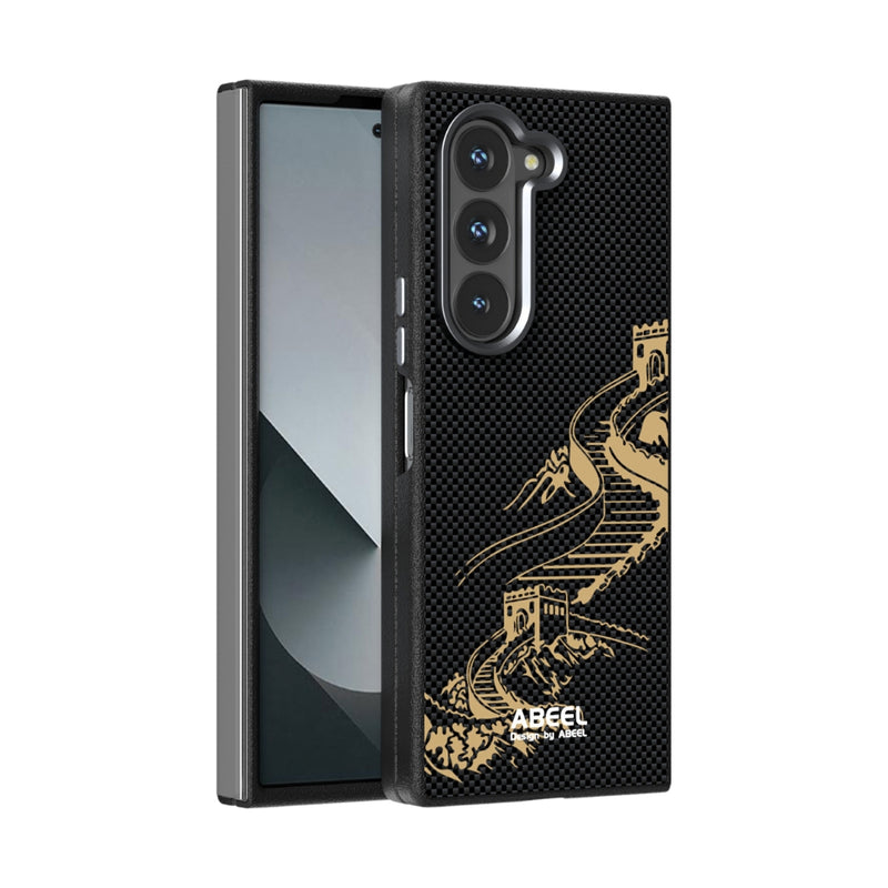 Cargue la imagen en el visor de la galería, Samsung Galaxy Z Fold 6 (SM-F956) - Carbon Fiber Series 6D Micro Relief MagSafe Phone Case
