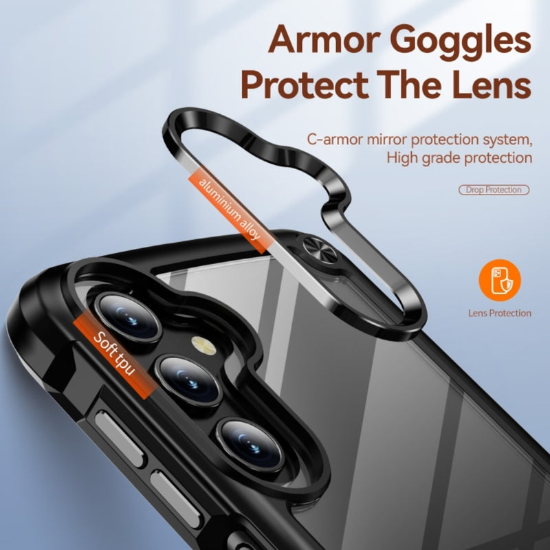 Chargez l&#39;image dans la visionneuse de la galerie, Samsung Galaxy A15 (SM-A155, SM-A156) - TPU+PC 2-in-1 Transparent Shockproof Phone Case
