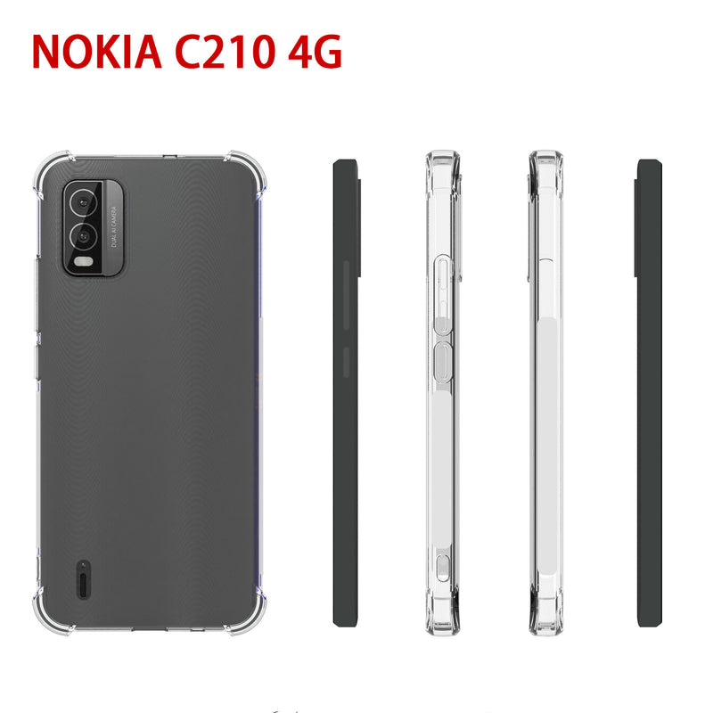 Load image into Gallery viewer, Nokia C210 - AirPillow Cushion Transparent Soft Clear TPU Four Corners Protective Case - Polar Tech Australia
