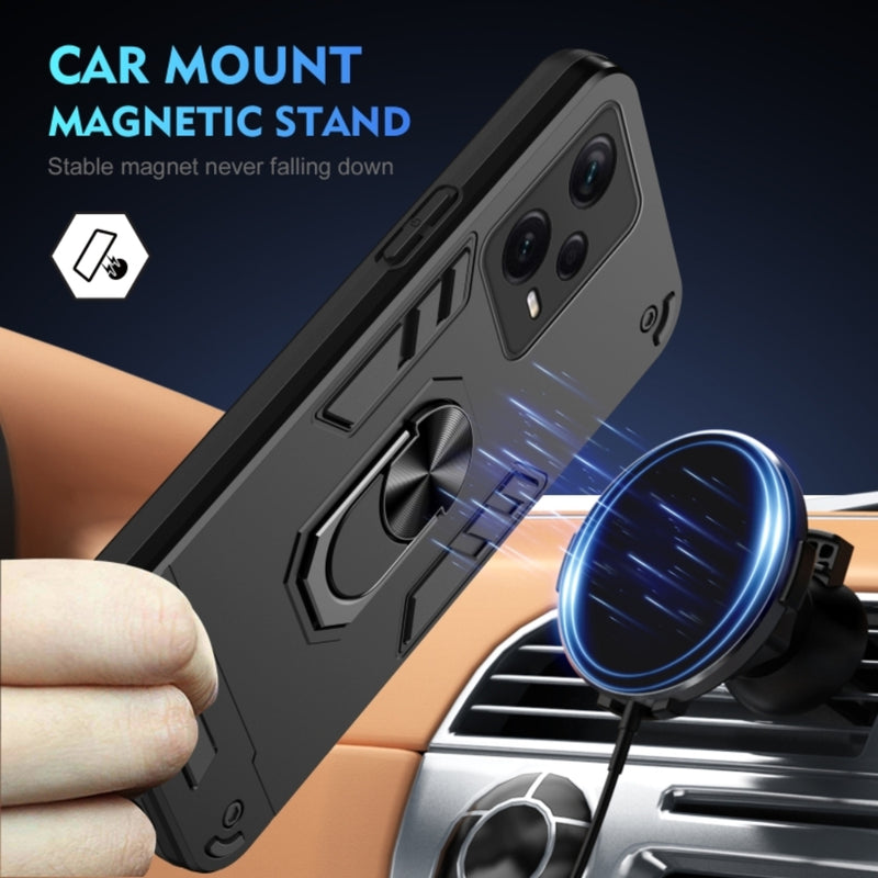 Chargez l&#39;image dans la visionneuse de la galerie, Xiaomi Redmi Note 12 5G - Shockproof Metal Ring Holder Phone Case
