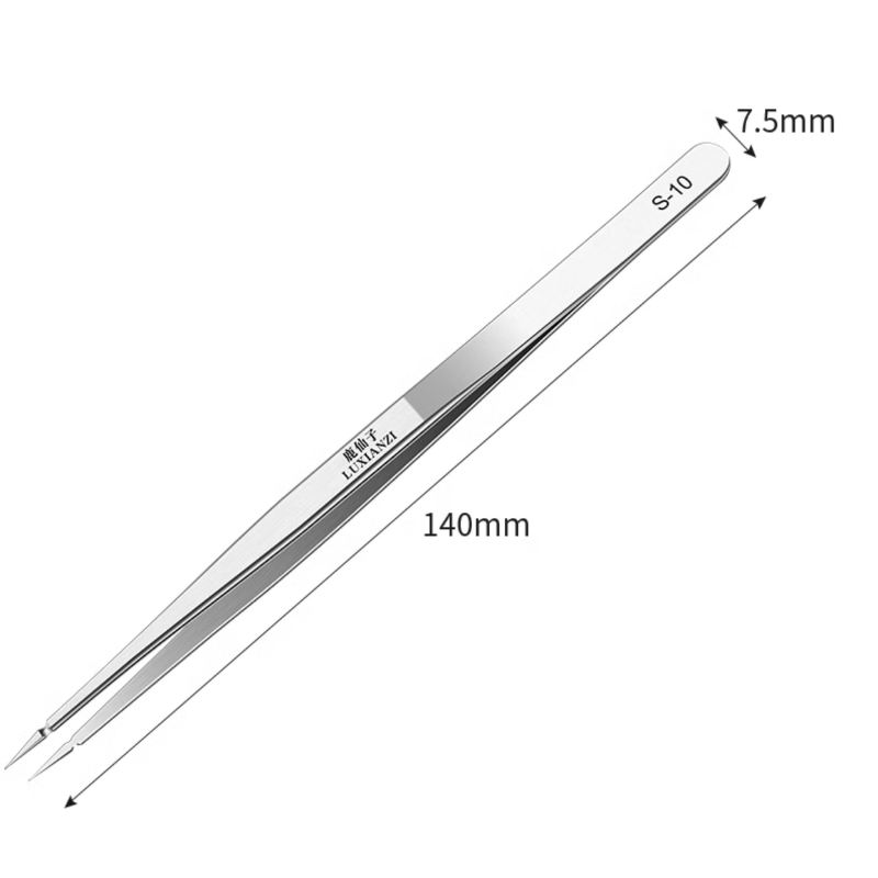 Load image into Gallery viewer, High-Precision S-10 Straight Tip Tweezer - Polar Tech Australia

