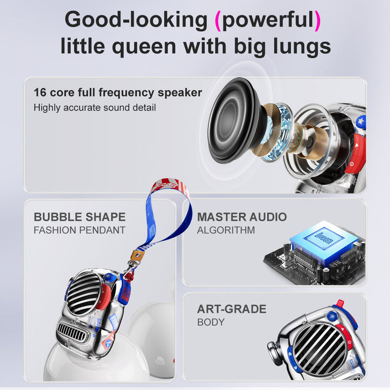 Load image into Gallery viewer, Divoom Spark-Pop Bluetooth Speaker Portable Small Speaker Perfect Gift - Polar Tech Australia
