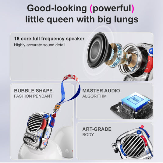 Divoom Spark-Pop Bluetooth Speaker Portable Small Speaker Perfect Gift - Polar Tech Australia
