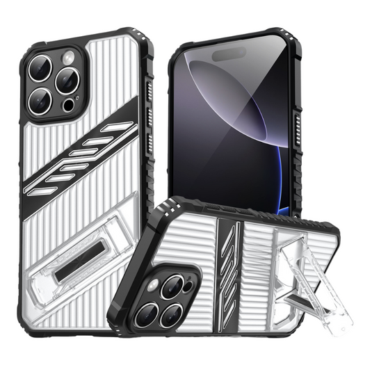 [Built-in Invisibla Bracket] Apple iPhone 16e Transparent Shockproof Protective Case - Polar Tech Australia