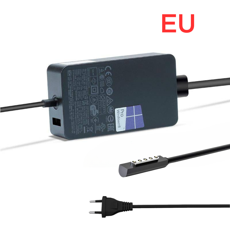 Cargue la imagen en el visor de la galería, [44W] Adaptador de corriente para cargador de pared Microsoft Surface Pro 5/6 y computadora portátil 1/2/GO 1/GO 2
