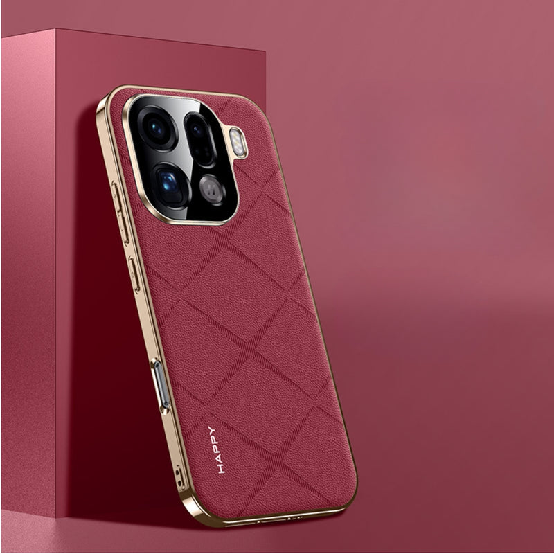 Cargue la imagen en el visor de la galería, OPPO Find X9 Pro - Plain Leather PC Phone Case

