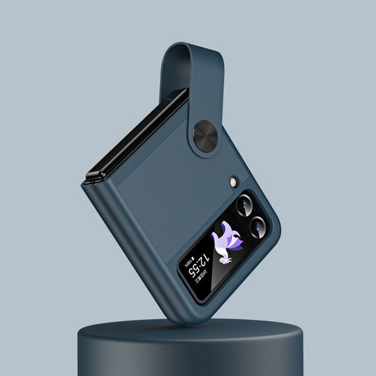 Samsung Galaxy Z Flip 5 (SM-F731) - PU Leather Handheld Stand Phone Case