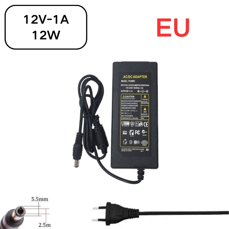 Load image into Gallery viewer, [12V-1A][5.5x2.5] Universal Computer/Monitor/CCTV POE Switch - Power Supply Adapter Wall Charger - Polar Tech Australia
