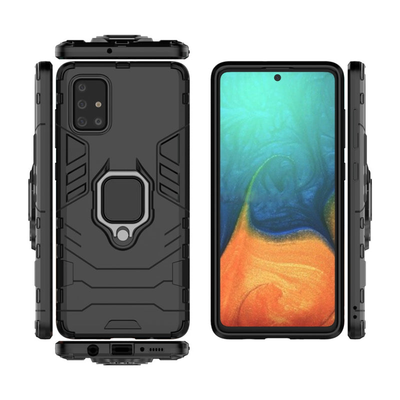 Load image into Gallery viewer, Samsung Galaxy A41 (SM-A415) - Heavy Duty Armor Case With Ring Holder Stand
