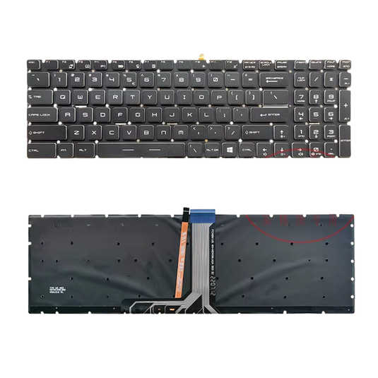 MSI GE62VR GT72 CX72 WS60 GP62 GP72 CR72 GL62M 7RD Series - Laptop Keyboard With Backlit US English Layout - Polar Tech Australia