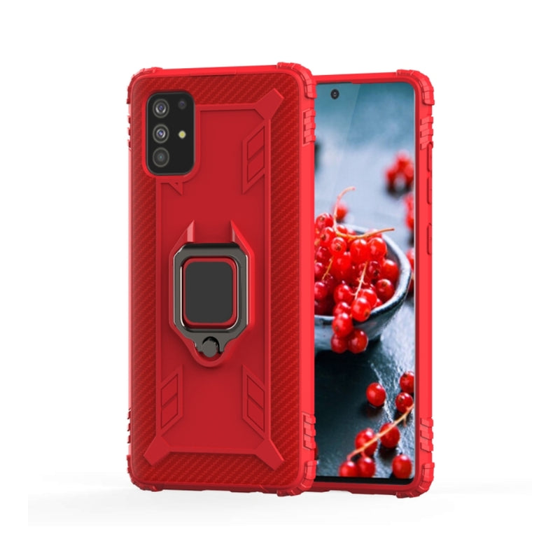 Load image into Gallery viewer, OPPO A91 / Reno3 - Carbon Fiber Protective Case with 360 Degree Rotating Ring Holder - Polar Tech Australia
