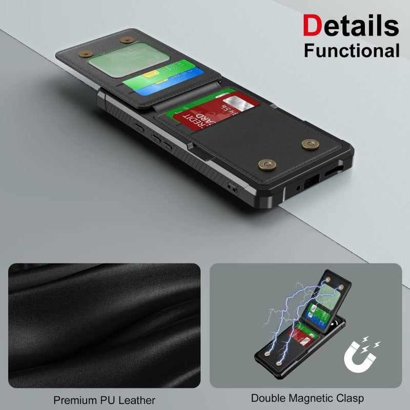 Cargue la imagen en el visor de la galería, Google Pixel 9 Pro XL - Horizontal Flip Card Bag Holder Leather Phone Case - Polar Tech Australia
