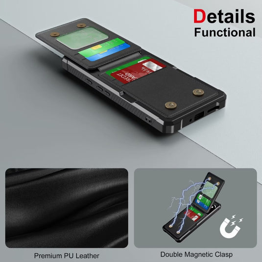 Google Pixel 9 Pro XL - Horizontal Flip Card Bag Holder Leather Phone Case - Polar Tech Australia