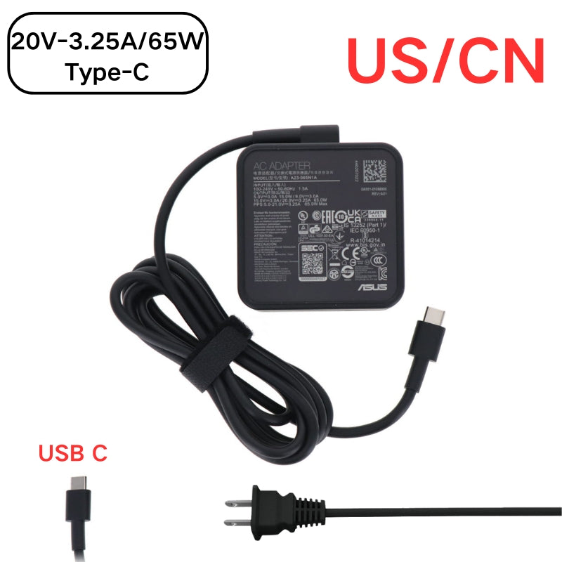 Load image into Gallery viewer, [20V-3.25A/65W][Type-C] ASUS ZenBook S 13 UX5304 - Laptop AC Power Supply Adapter Charger
