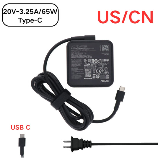 [20V-3.25A/65W][Type-C] ASUS ZenBook S 13 UX5304 - Laptop AC Power Supply Adapter Charger