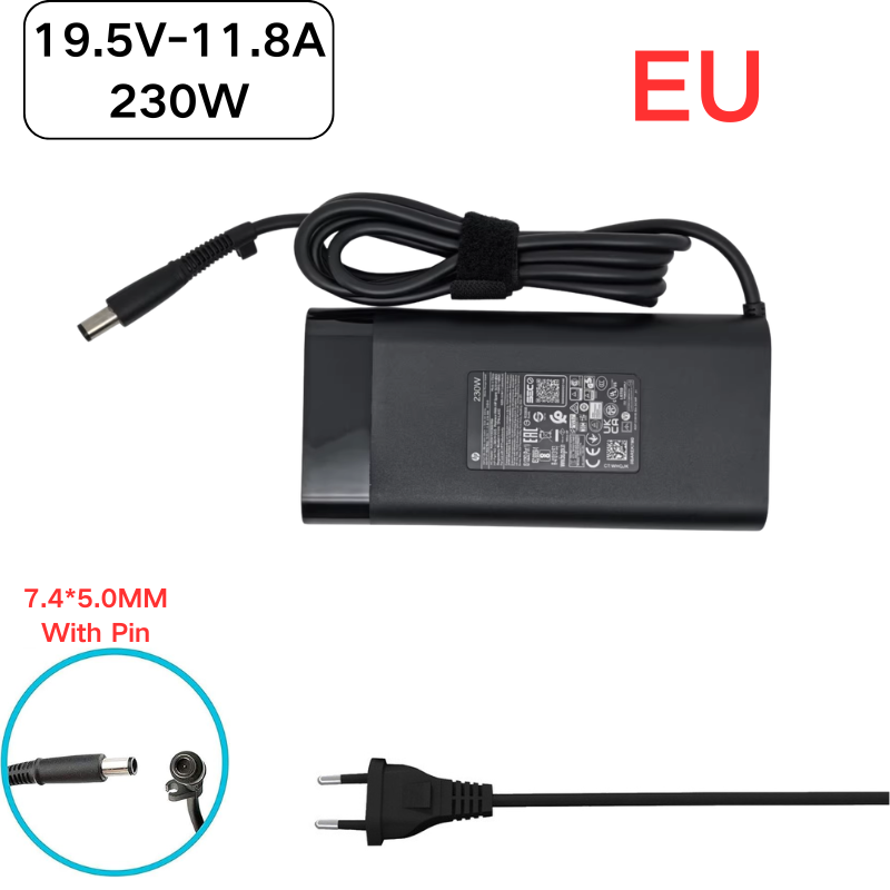 Cargue la imagen en el visor de la galería, [19.5V-11.8A/230W][7.4x5.0][TPN-LA10] HP Zbook 17 G1 G2 / Omen 17-W 17-an / Envy 27-b - Laptop AC Power Supply Adapter Charger - Polar Tech Australia
