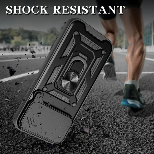 Apple iPhone 17 Air - Shockproof Armour Heavy Duty Phone Case with Ring Holder & Camera Protection