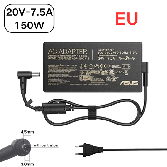 [20V-7.5A/150W][4.5x3.0] Asus ZenBook UX550GD AC power Supply Adapter Charger