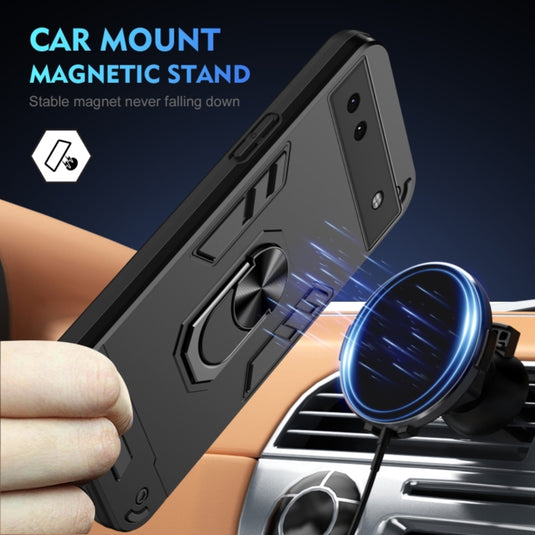 Google Pixel 6A - Heavy Duty Armor Case With Metal Bracket - Polar Tech Australia