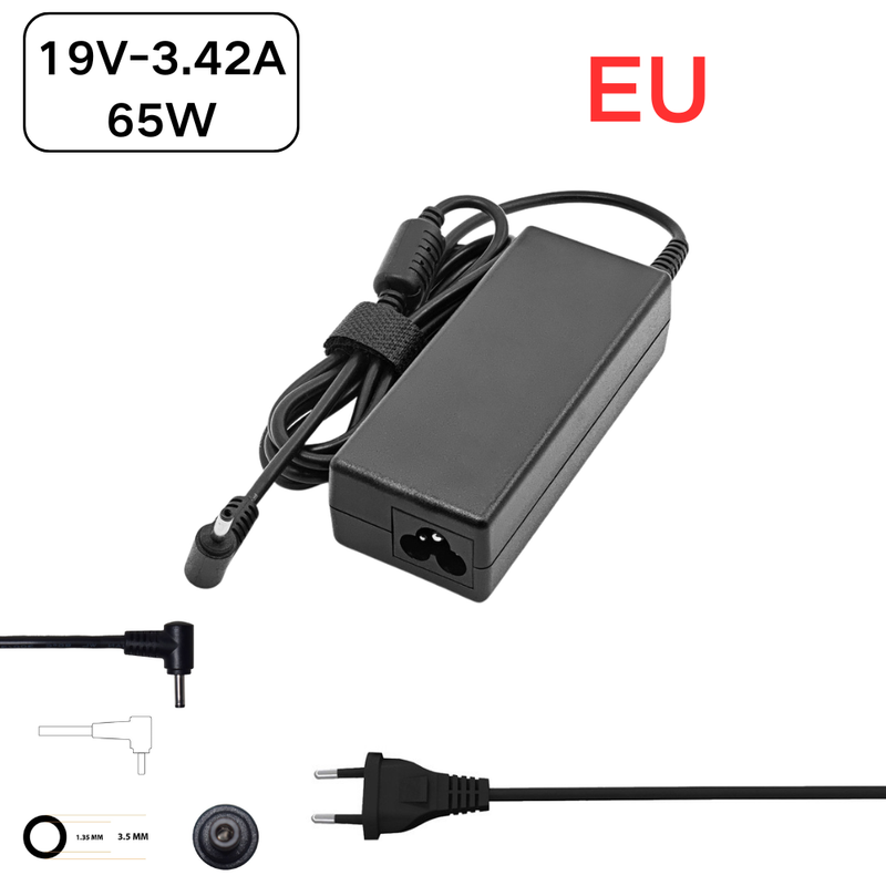 Chargez l'image dans la visionneuse de la galerie, [19V-3.42A/65W][3.5*1.35mm] Universal OEM For Acer Aspire Lite 14 15 AL14-32P AL15-32P Series - Laptop AC Power Supply Adapter Charger
